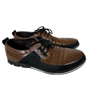 Gatsby Oxford Derby Orthopedic Leather Shoes Brown Black Size12 Dress/Casual